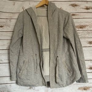Lucky Brand Bliss gray open front cardigan